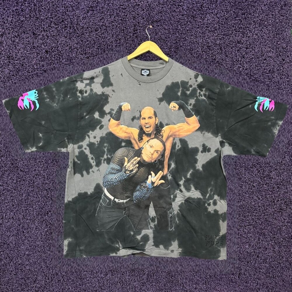 Westside Gunn GxFR Fourth Rope Hardy Boyz Oversized Tie-Dye T-Shirt Extra Large